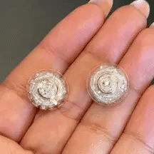 Aretes Girasol Giratorio