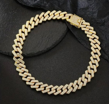 Cadena Cubana Premium Box Dorada