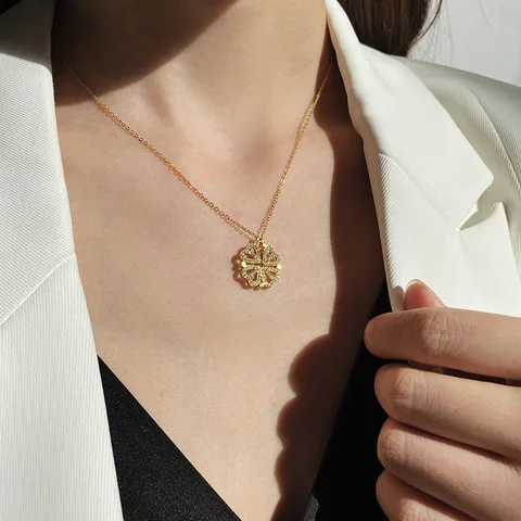 Collar Trébol Corazón