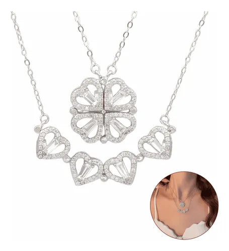 Collar Trébol Corazón