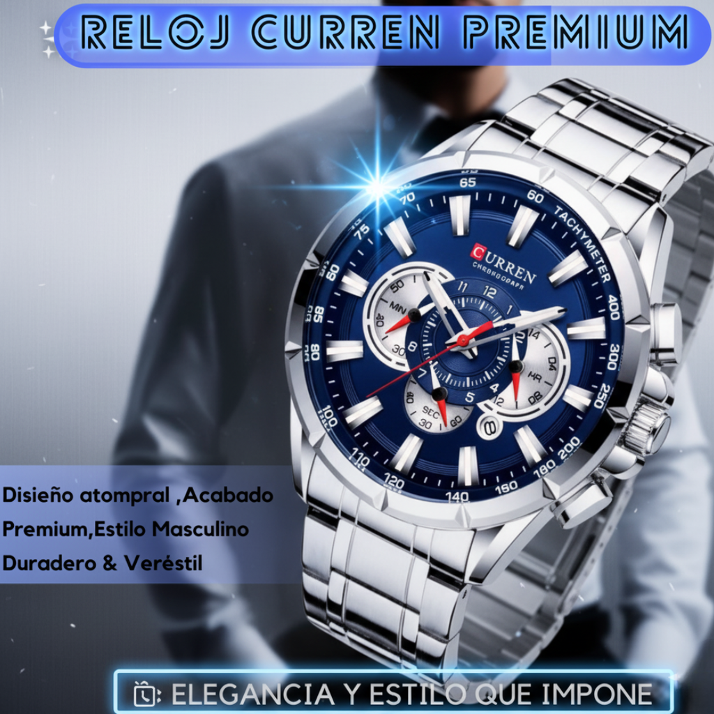 Reloj curren acero lujo