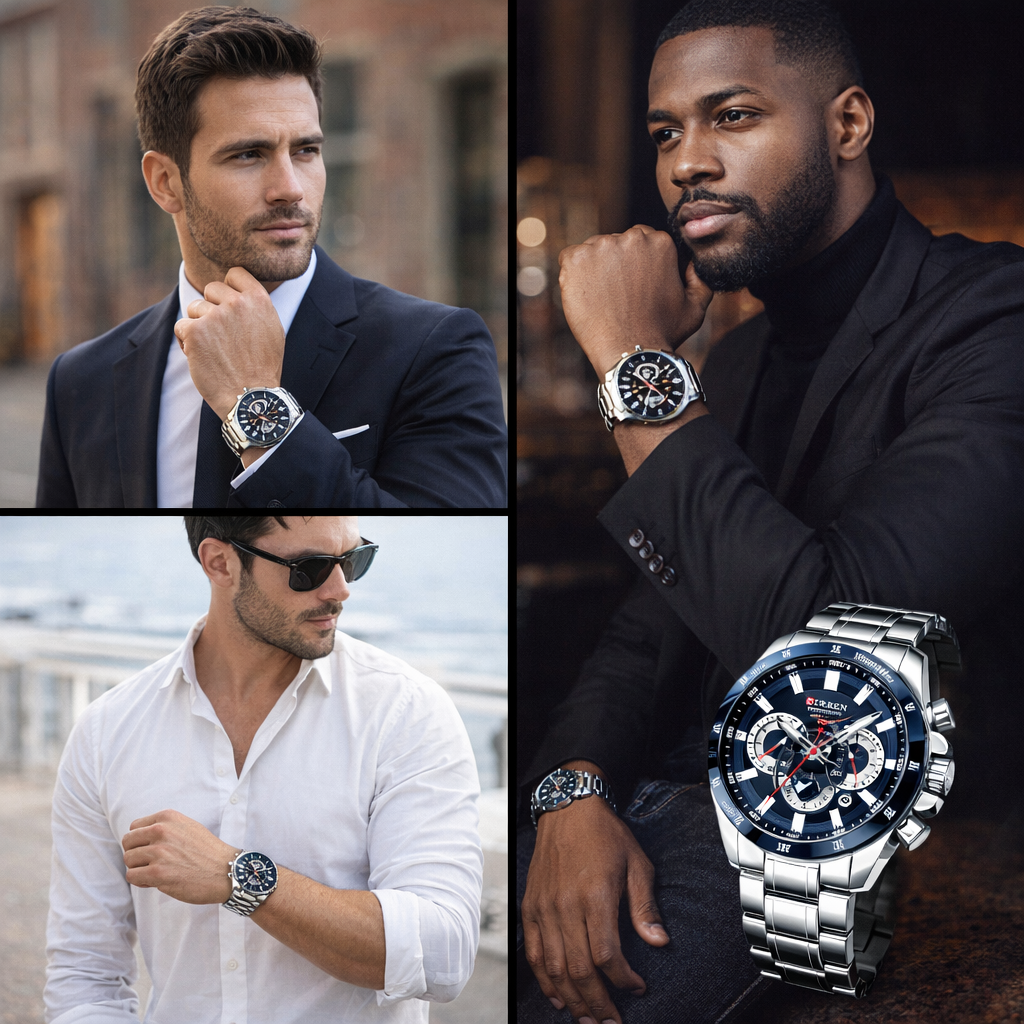 Reloj curren acero lujo